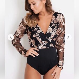 Rose gold statement bodysuit
